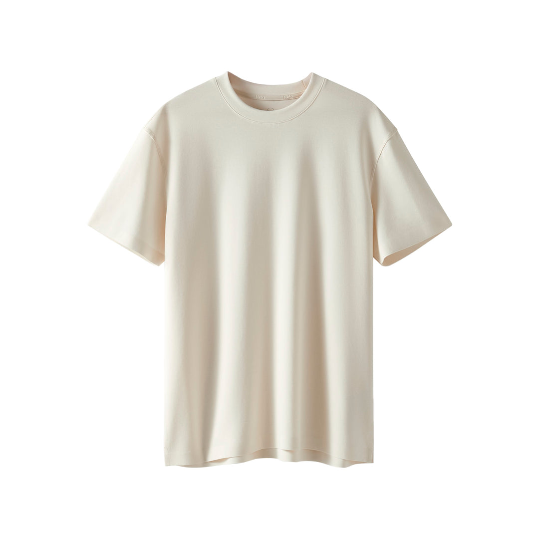 Ivory Performance silk women tee front 