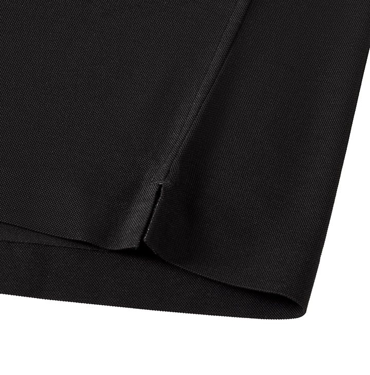 Black Performance silk women tee front 