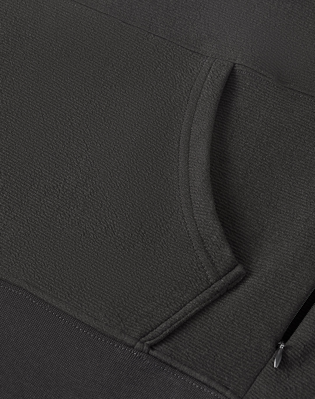Black Textured Lounge men hoodie front 