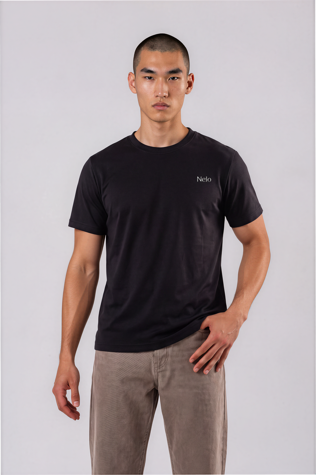 Black men T-shirts front 