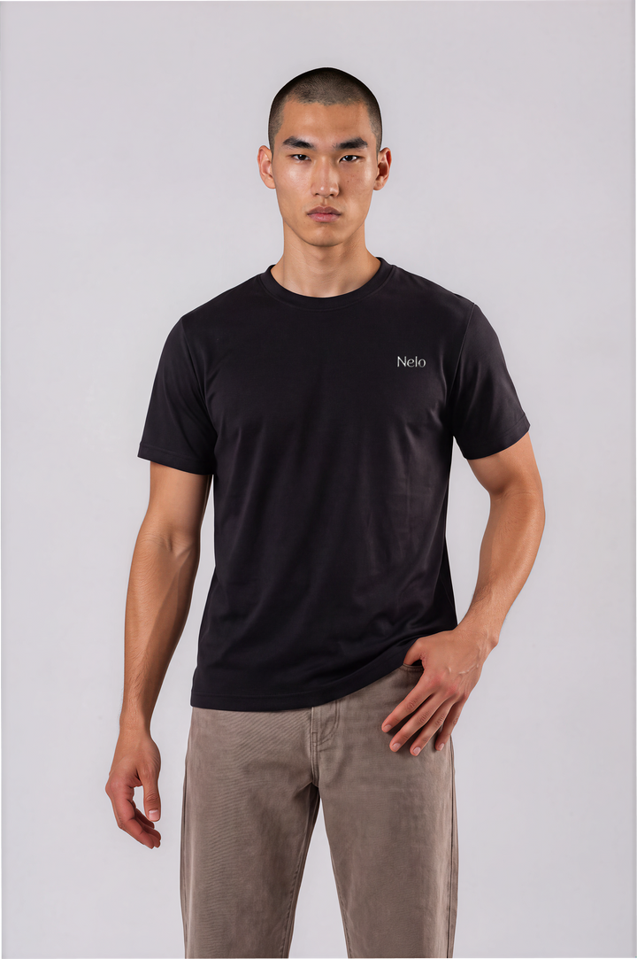 Black men T-shirts front 