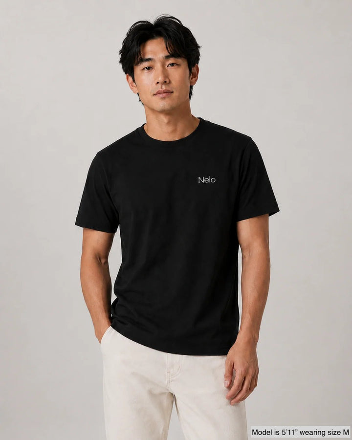 Black men T-shirts front 