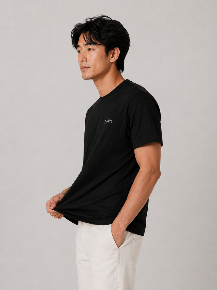 Black men T-shirts front 