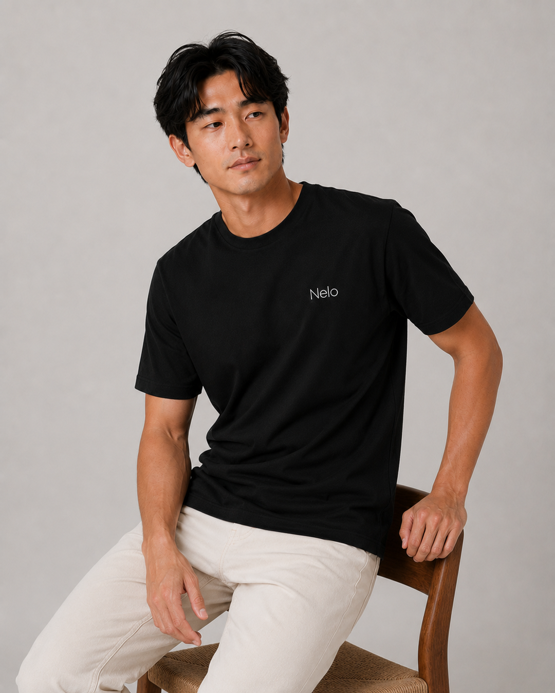 Black men T-shirts front 