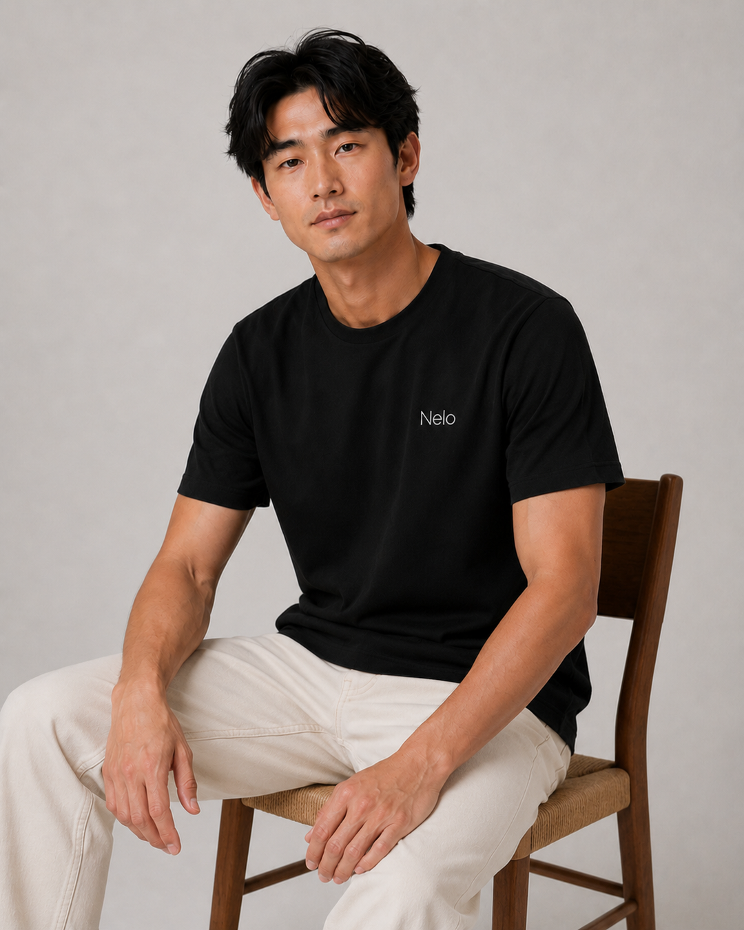 Black men T-shirts front 