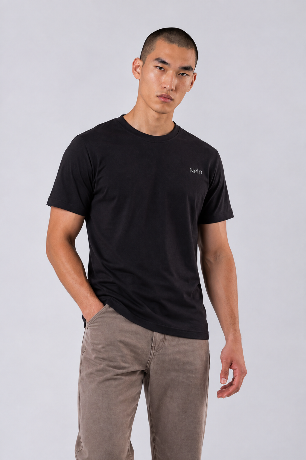 Black men T-shirts front 