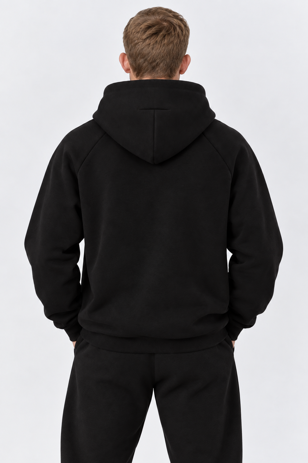 Black men hoodie black 