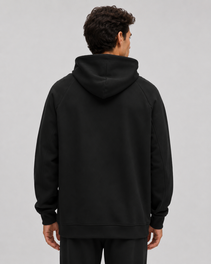 Black men hoodie front 