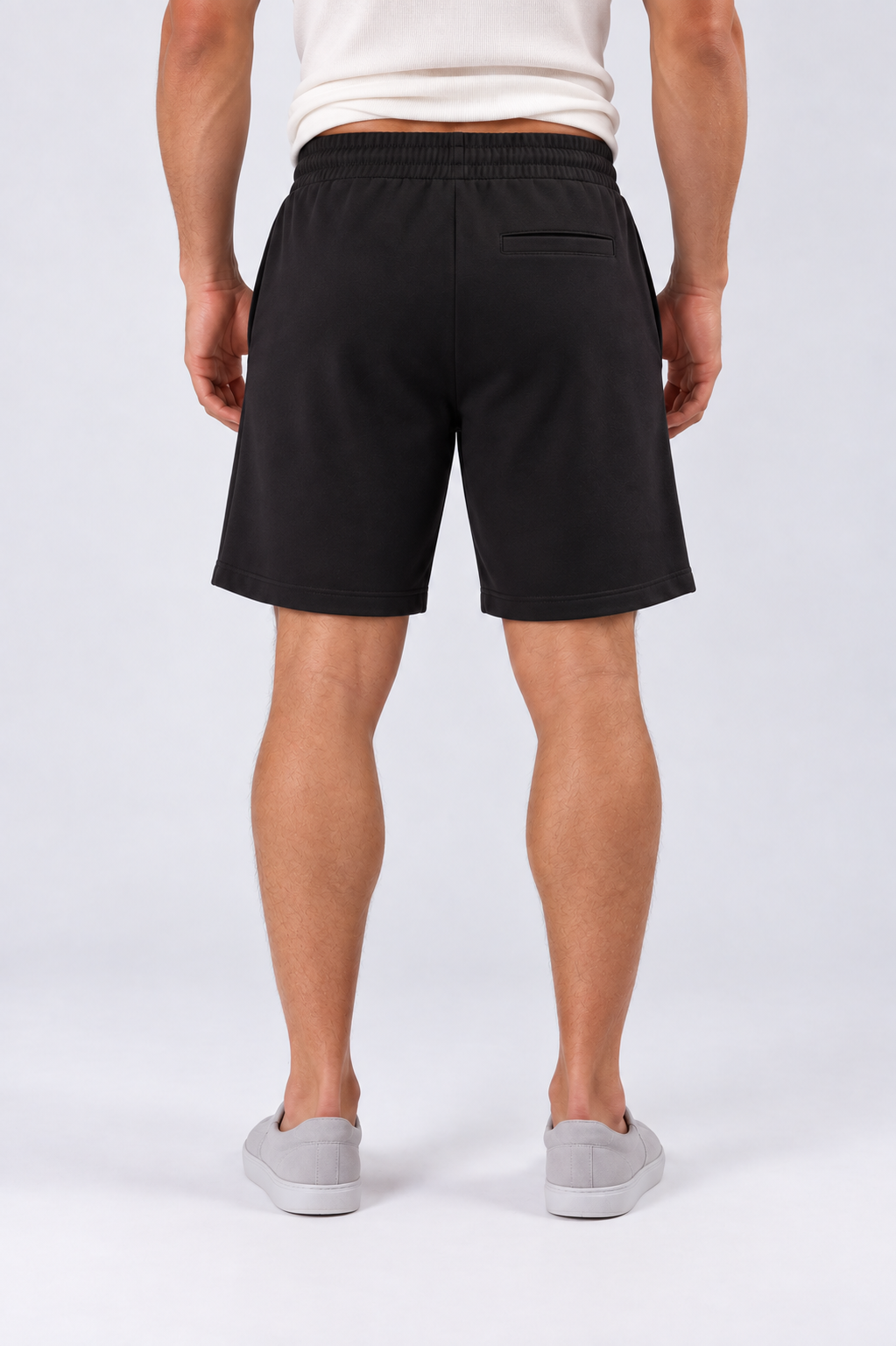 Black men shorts back 
