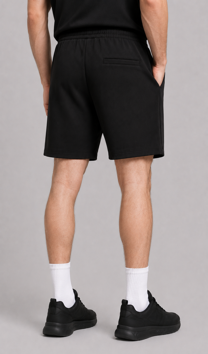 Black men shorts front 