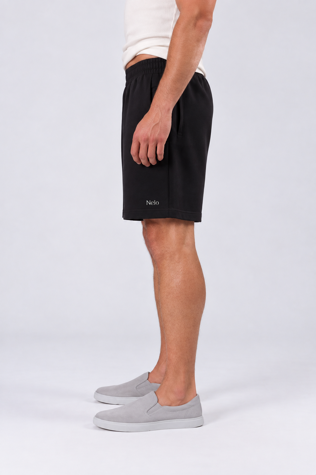 Black men shorts side 
