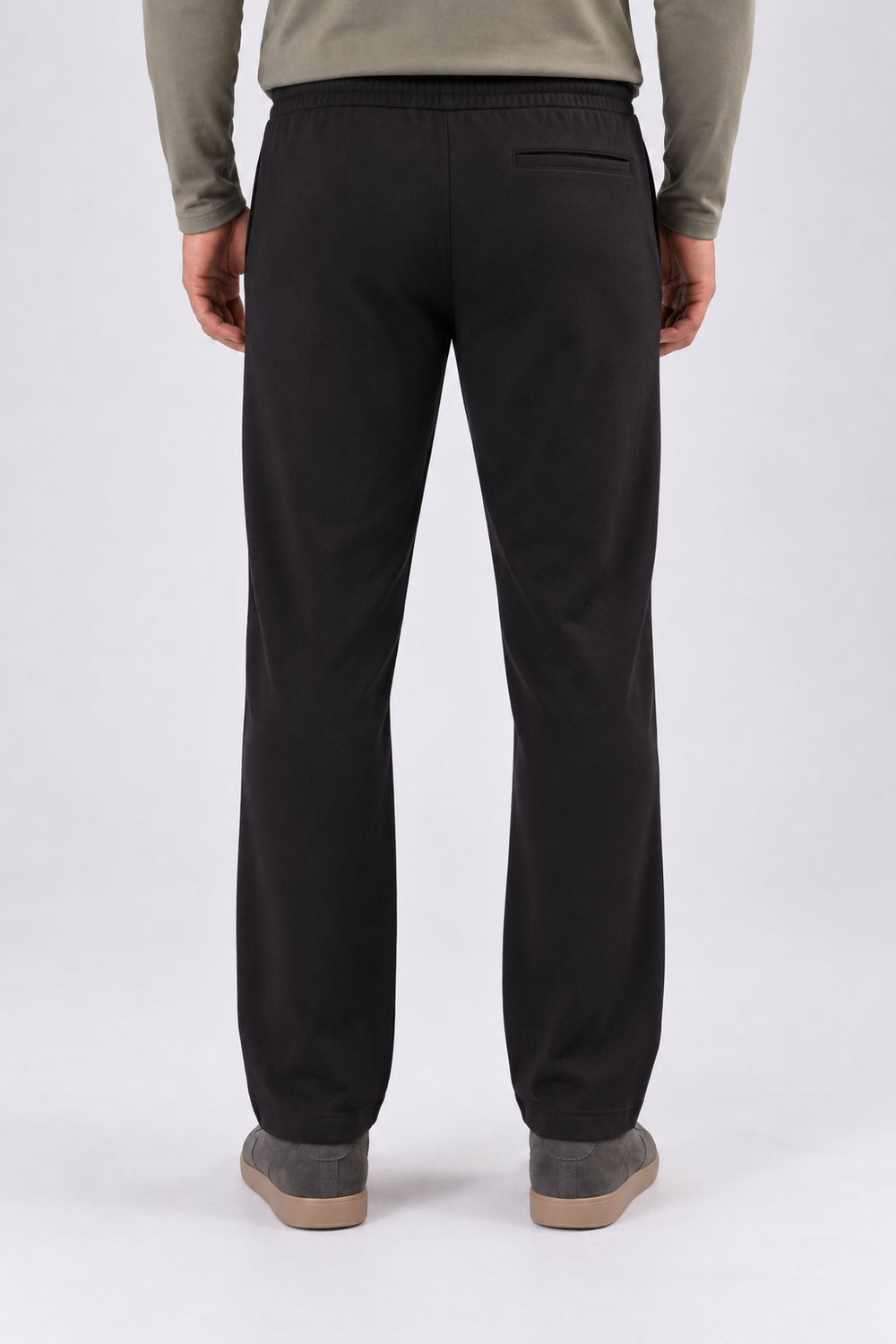 Black men sweatpants back #color_black