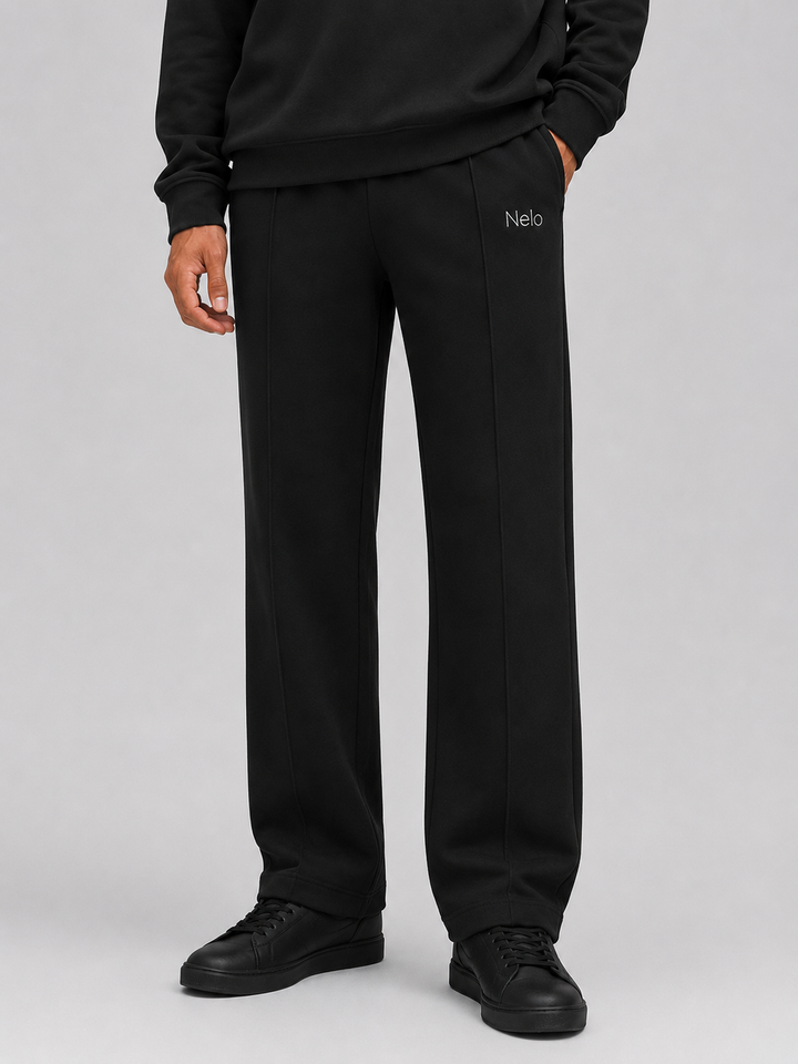 Black men sweatpants front 