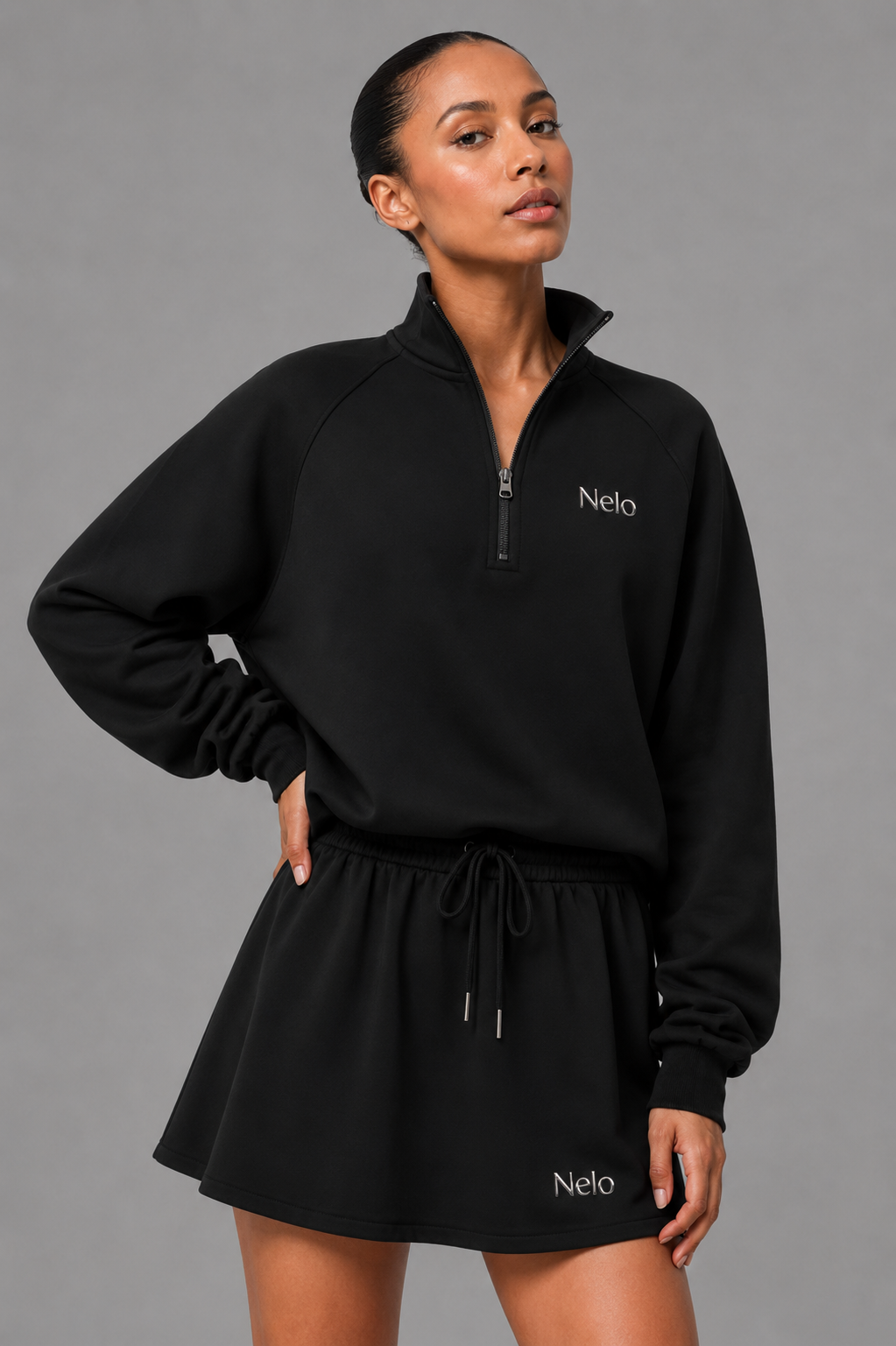 Nelowear Lux Spacer Half Zip Sweatshirt – Breathable Active Layer