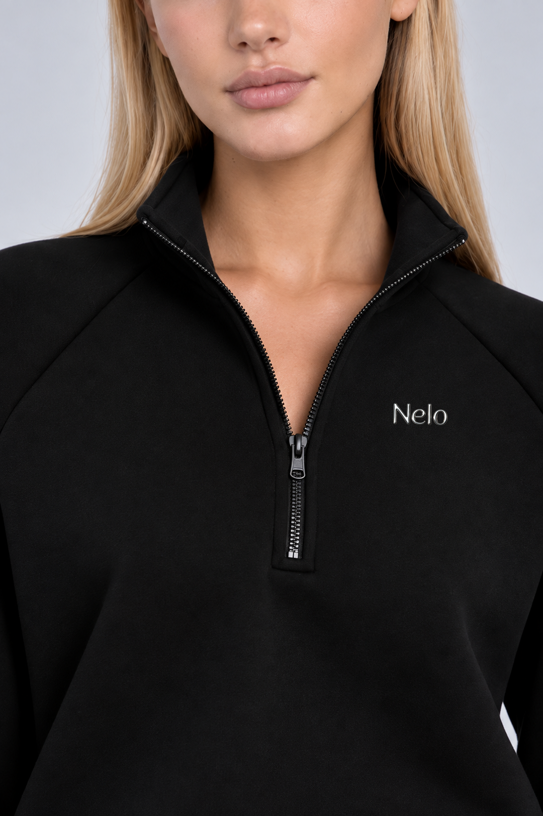 Black women hoodie front 