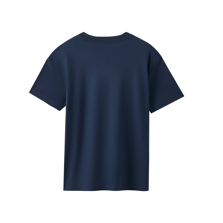 Navy Performance silk men tee front 