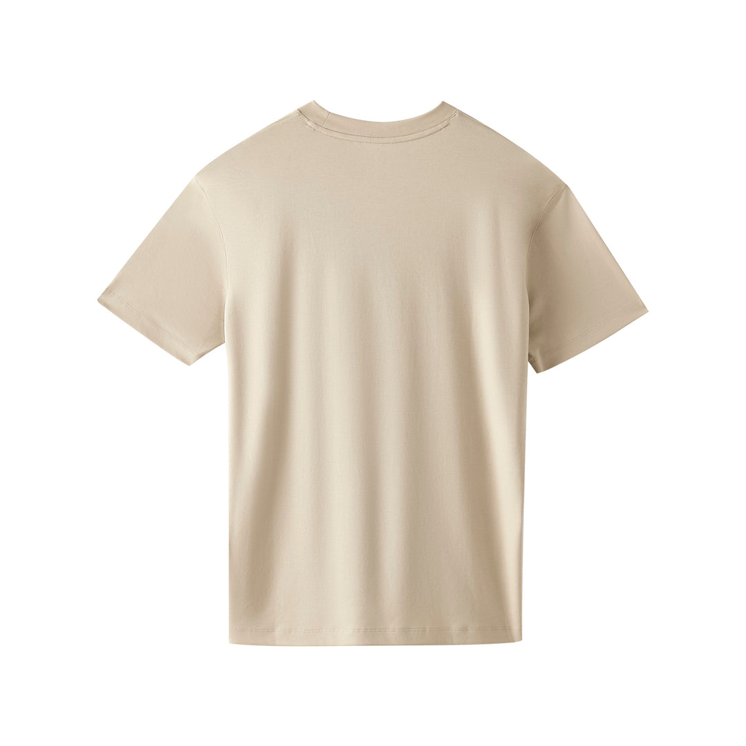Sand Performance silk men tee front 