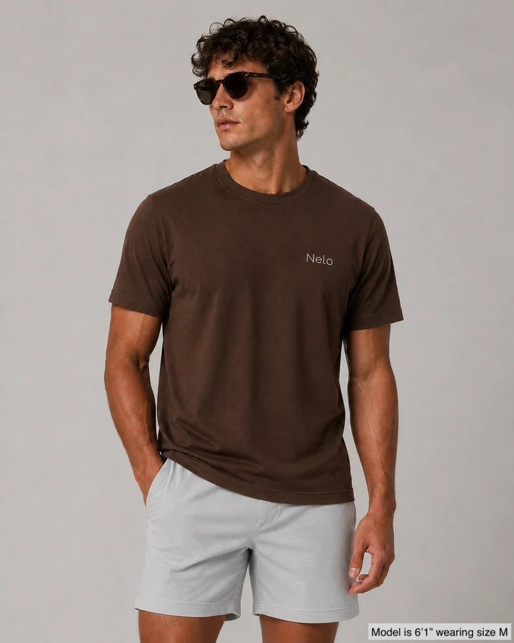 Espresso Brown men T-shirts front 