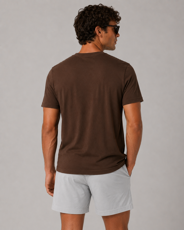 Espresso Brown men T-shirts front 