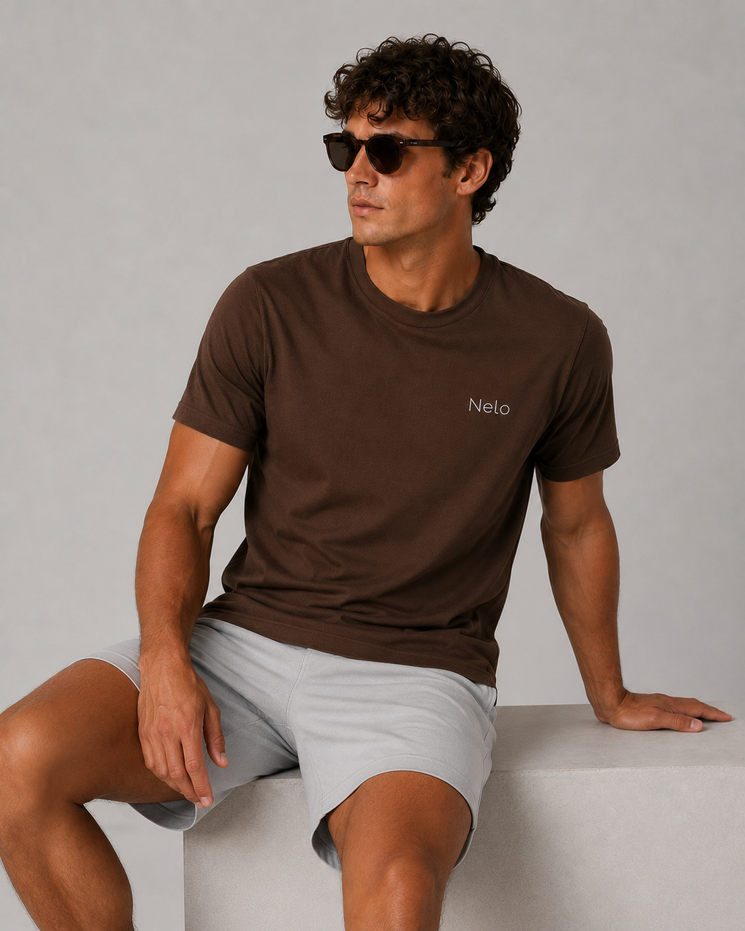Espresso Brown men T-shirts front 