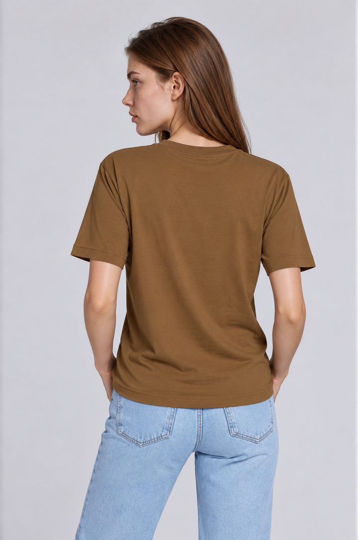 Espresso Brown women T-shirts back 