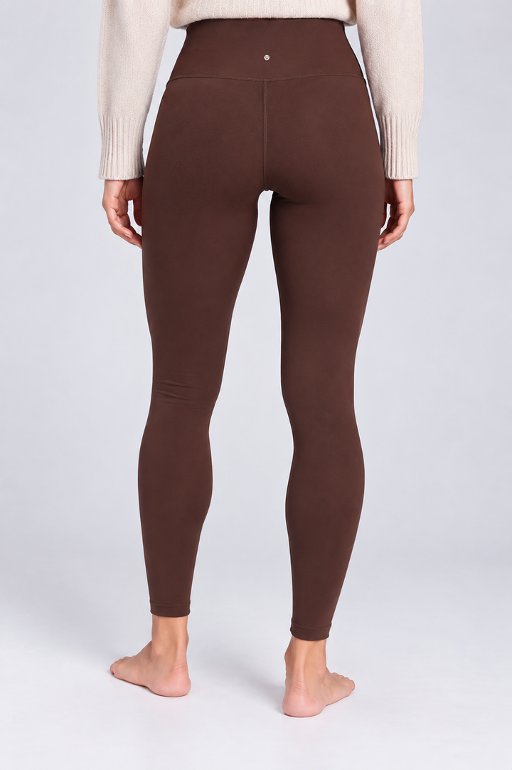 Espresso brown women leggings back
