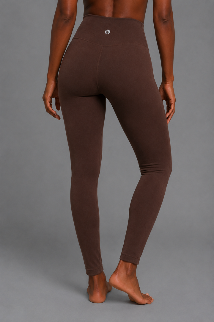 Espresso brown women leggings front 