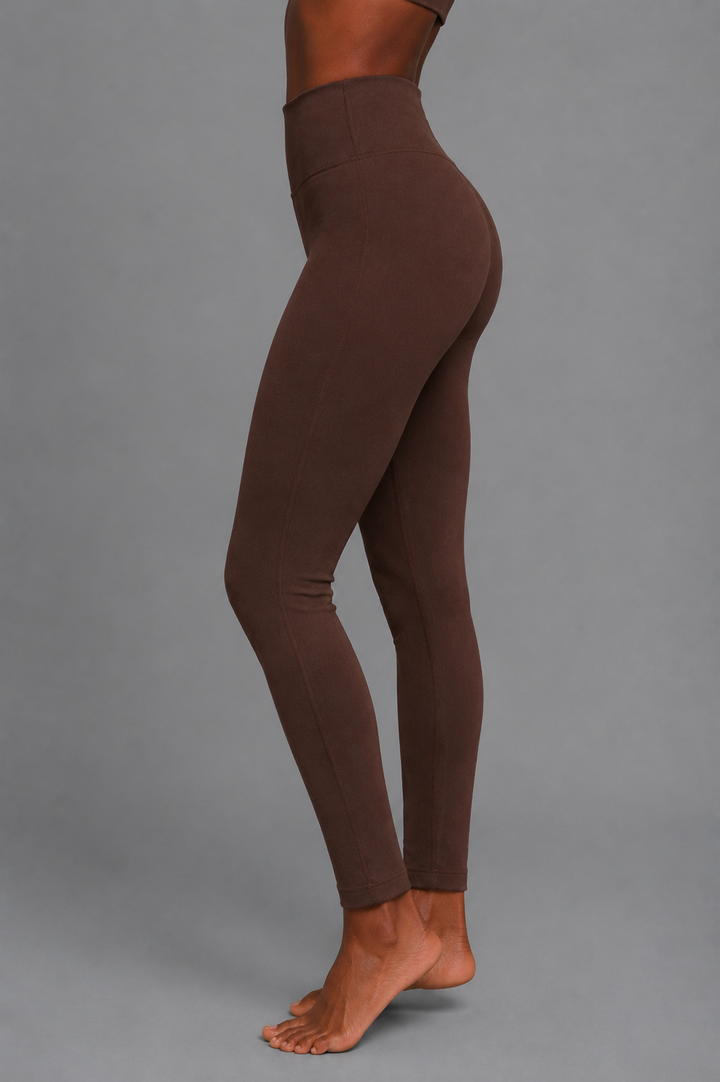 Espresso brown women leggings front 
