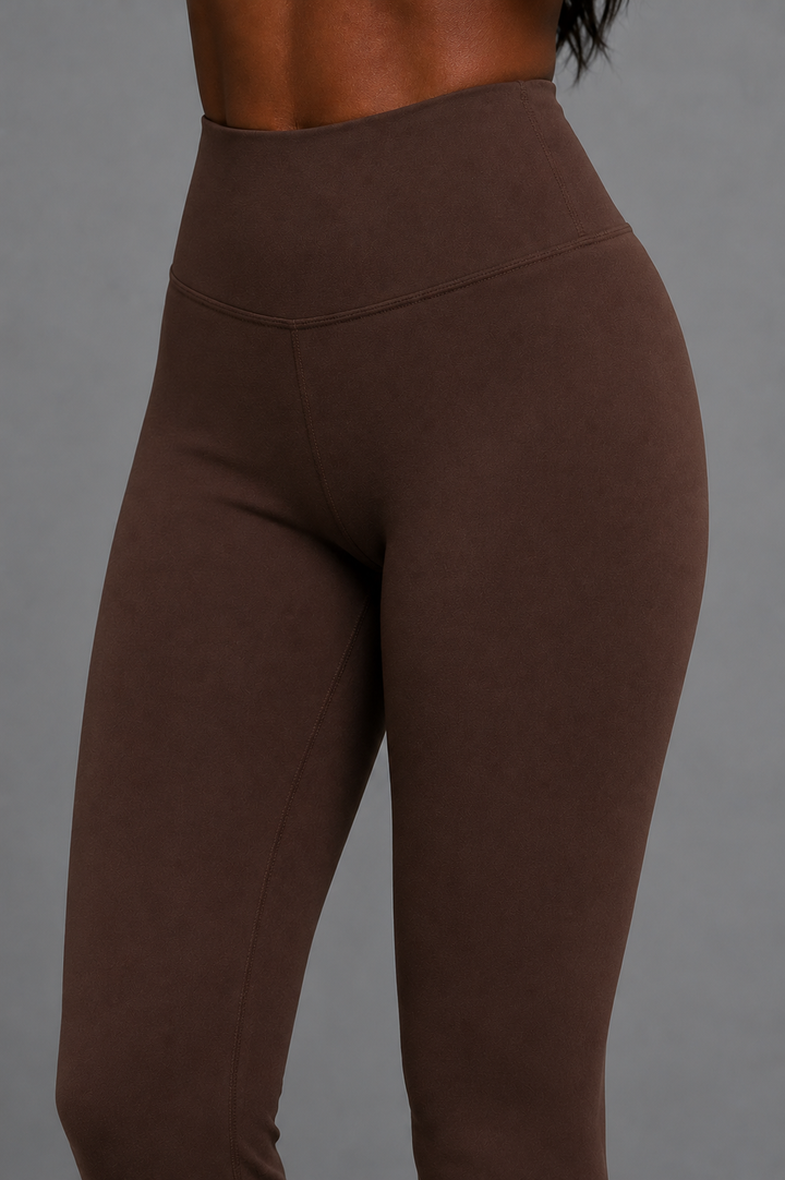 Espresso brown women leggings front 
