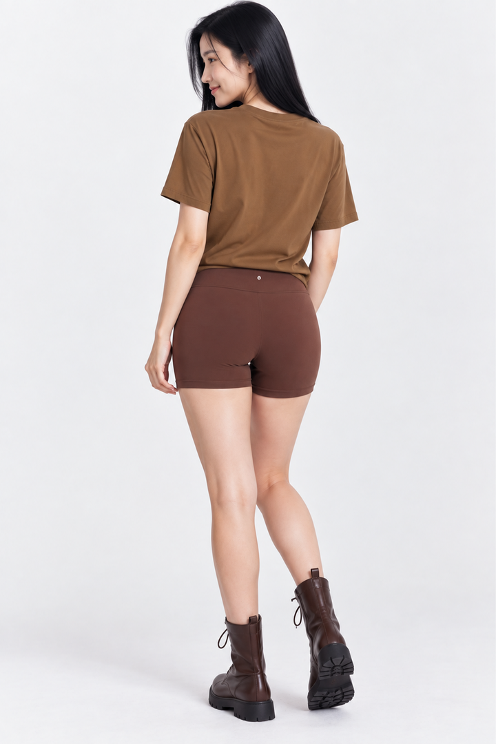 Latte Espresso tee &amp; shorts set front 