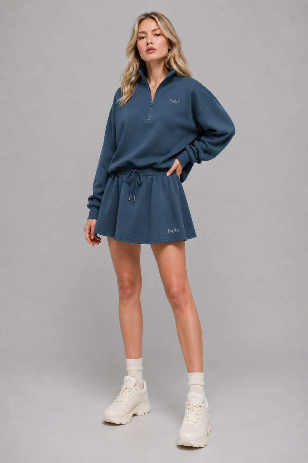 Midnight Navy women hoodie front 