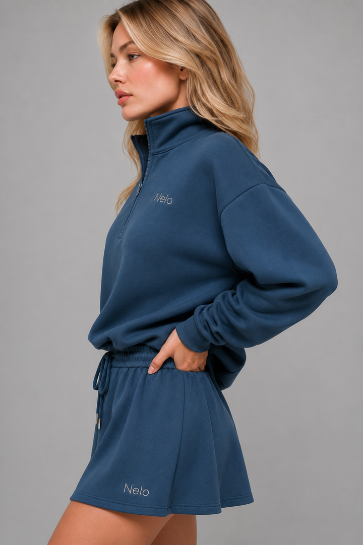 Midnight Navy women hoodie front 