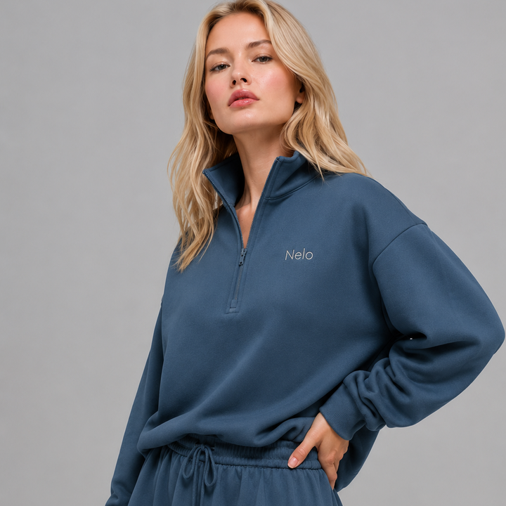 Midnight Navy women hoodie front 