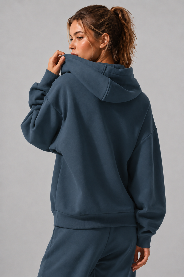 Midnight Navy women hoodie back 