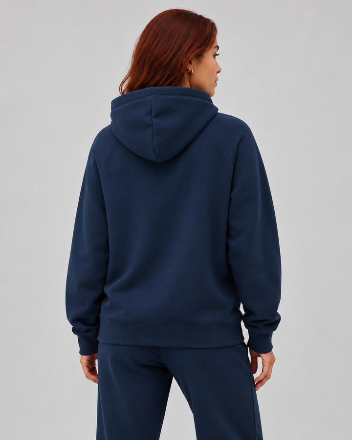 Midnight Navy women hoodie front 