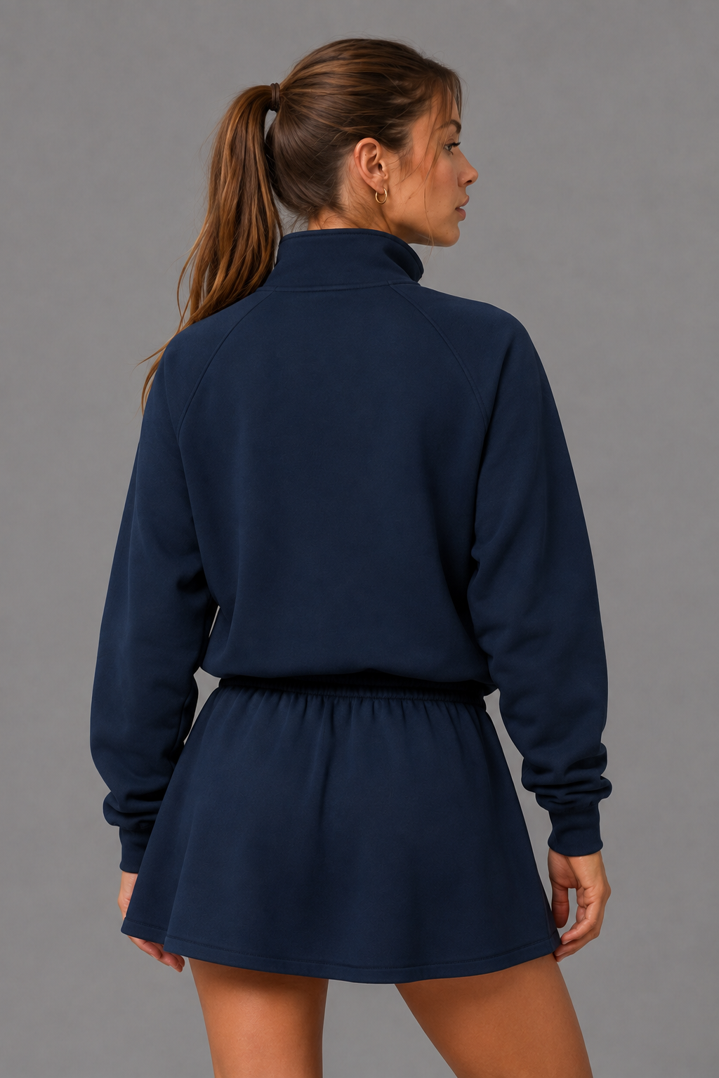 Midnight Navy women hoodie front 