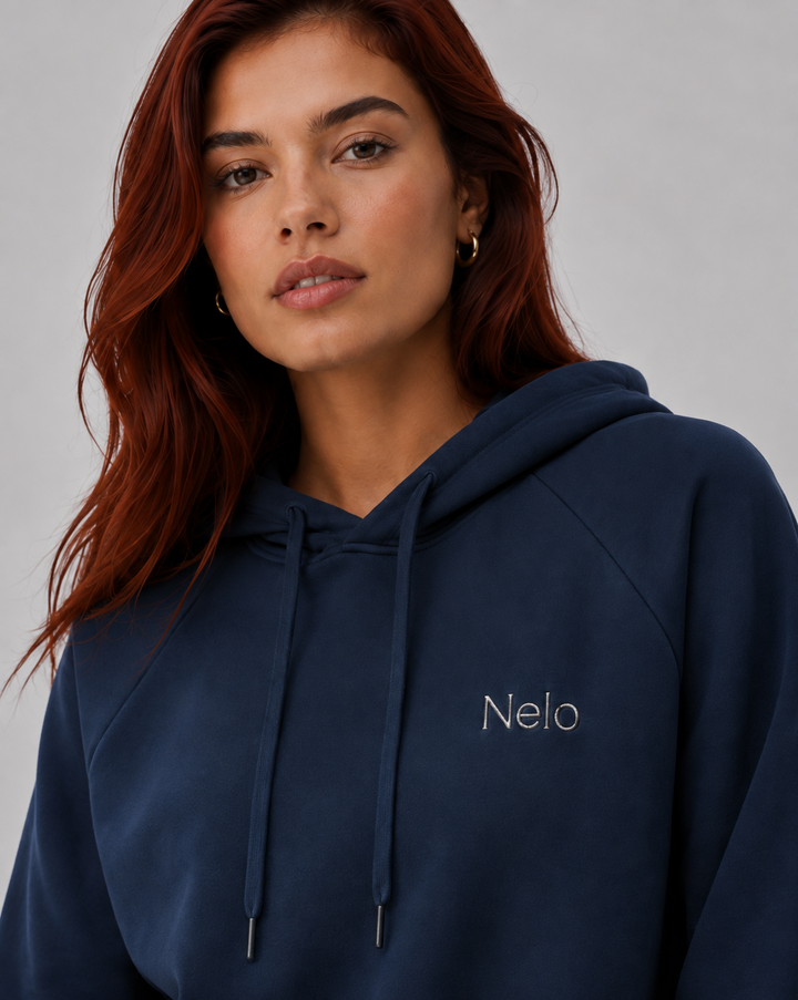 Midnight Navy women hoodie front 
