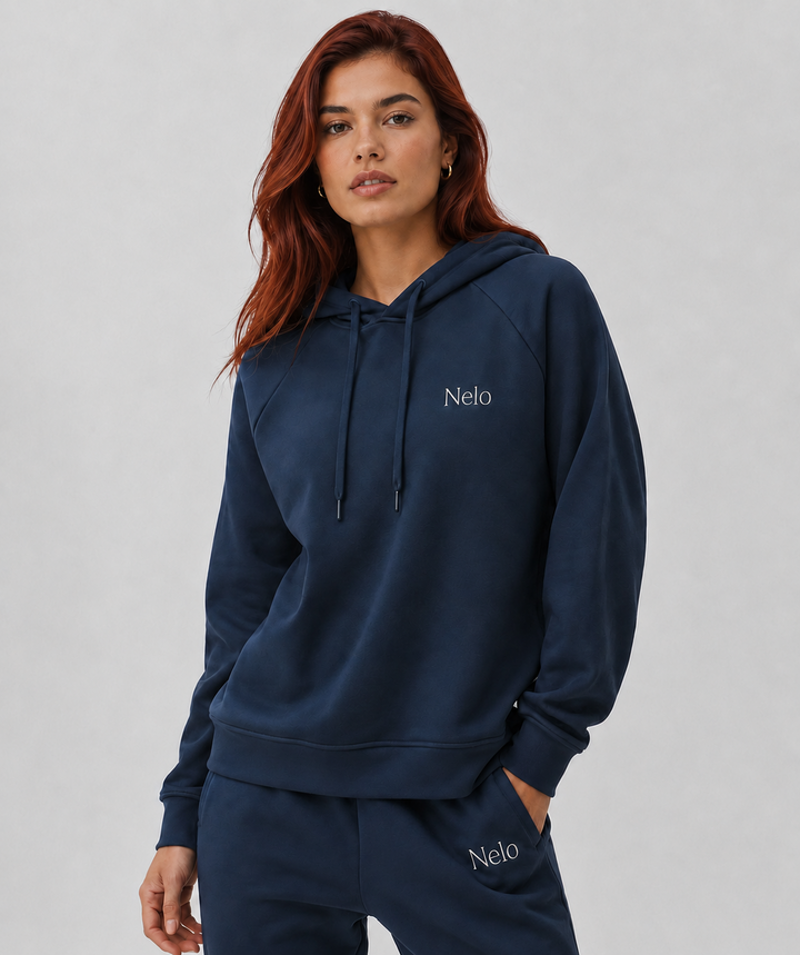 Midnight Navy women hoodie front 