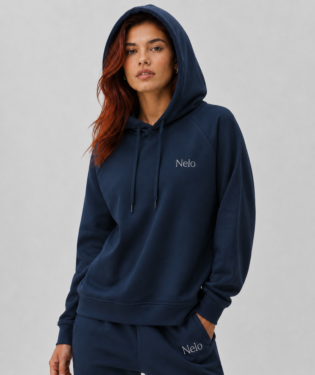 Midnight Navy women hoodie front 