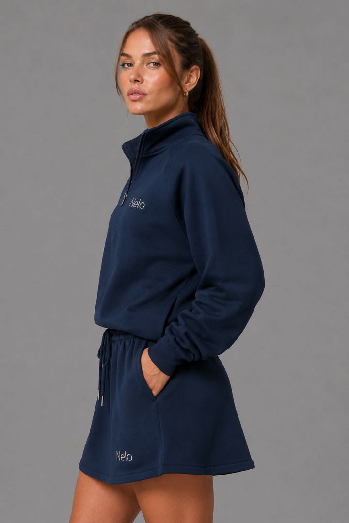 Midnight Navy women hoodie front 