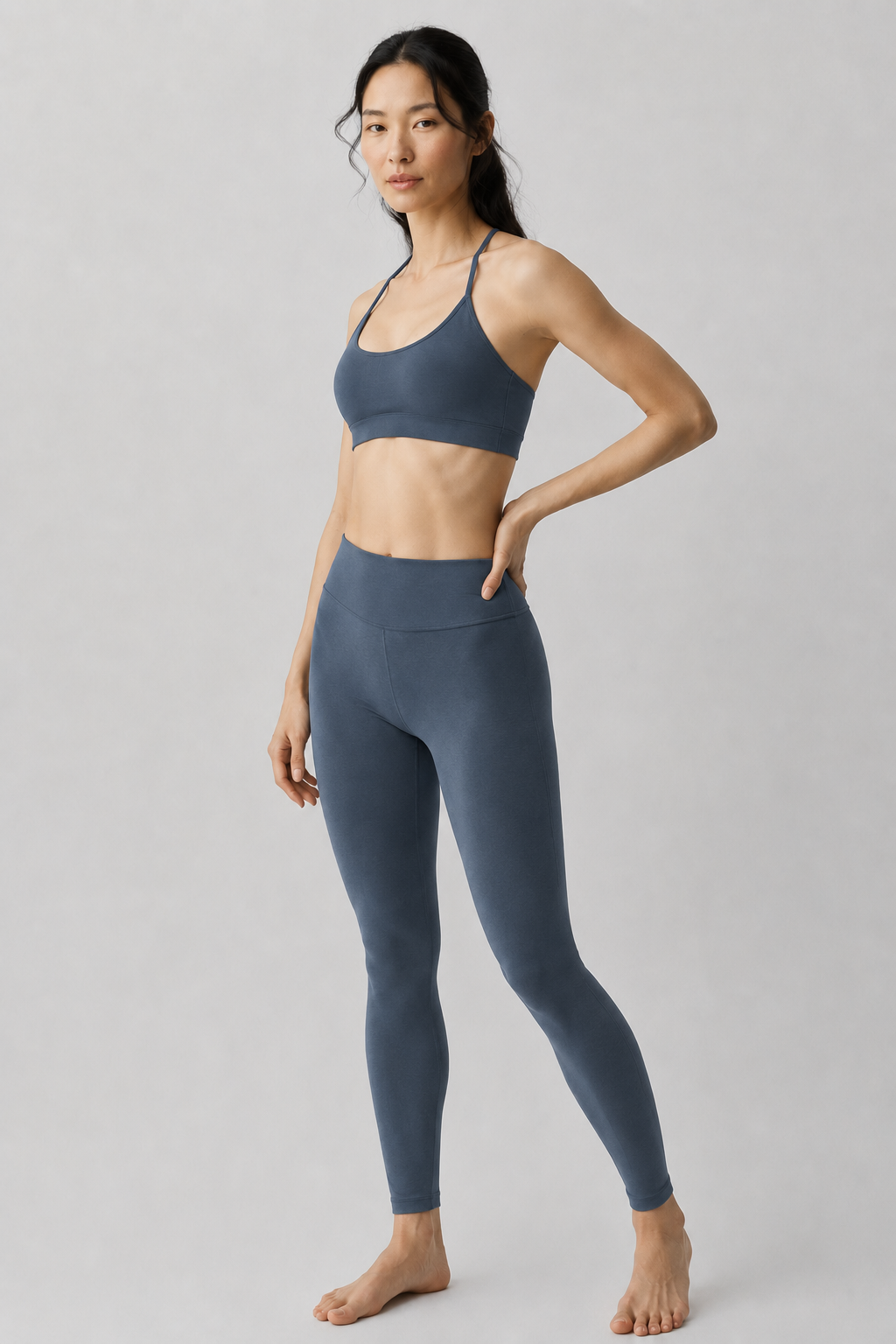 Midnight navy women leggings front 