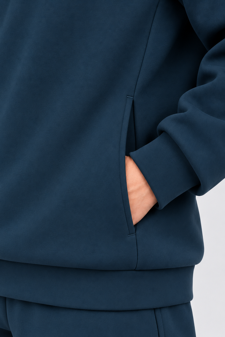 Midocean  Navy men half zip front 