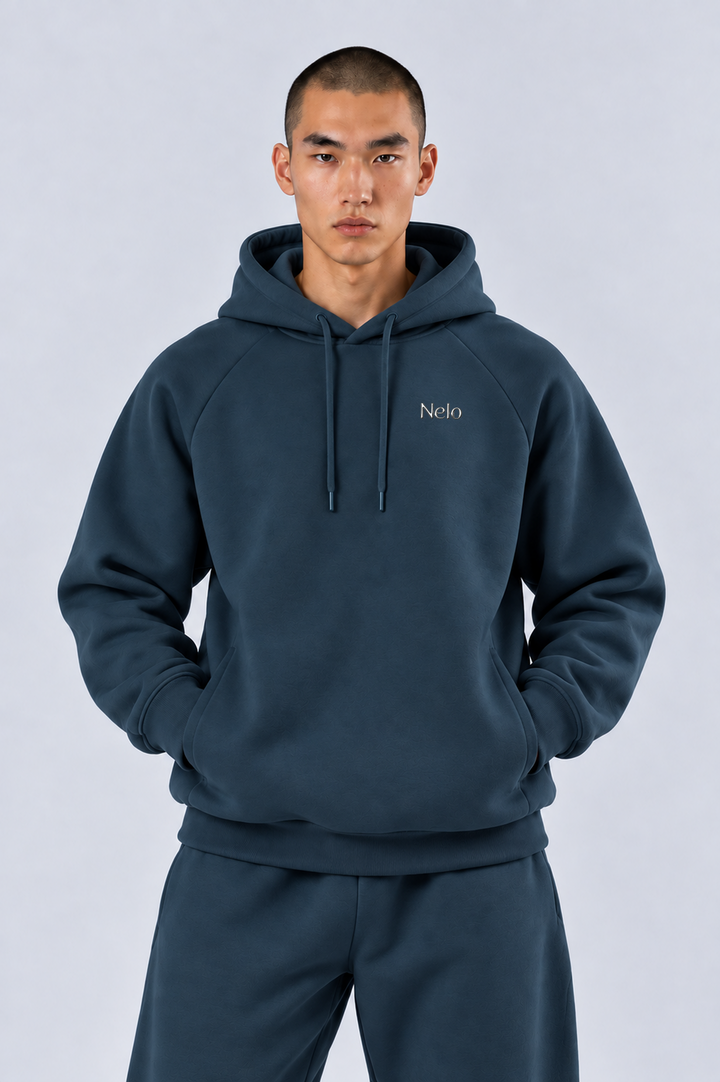 Midocean Navy men hoodie front 