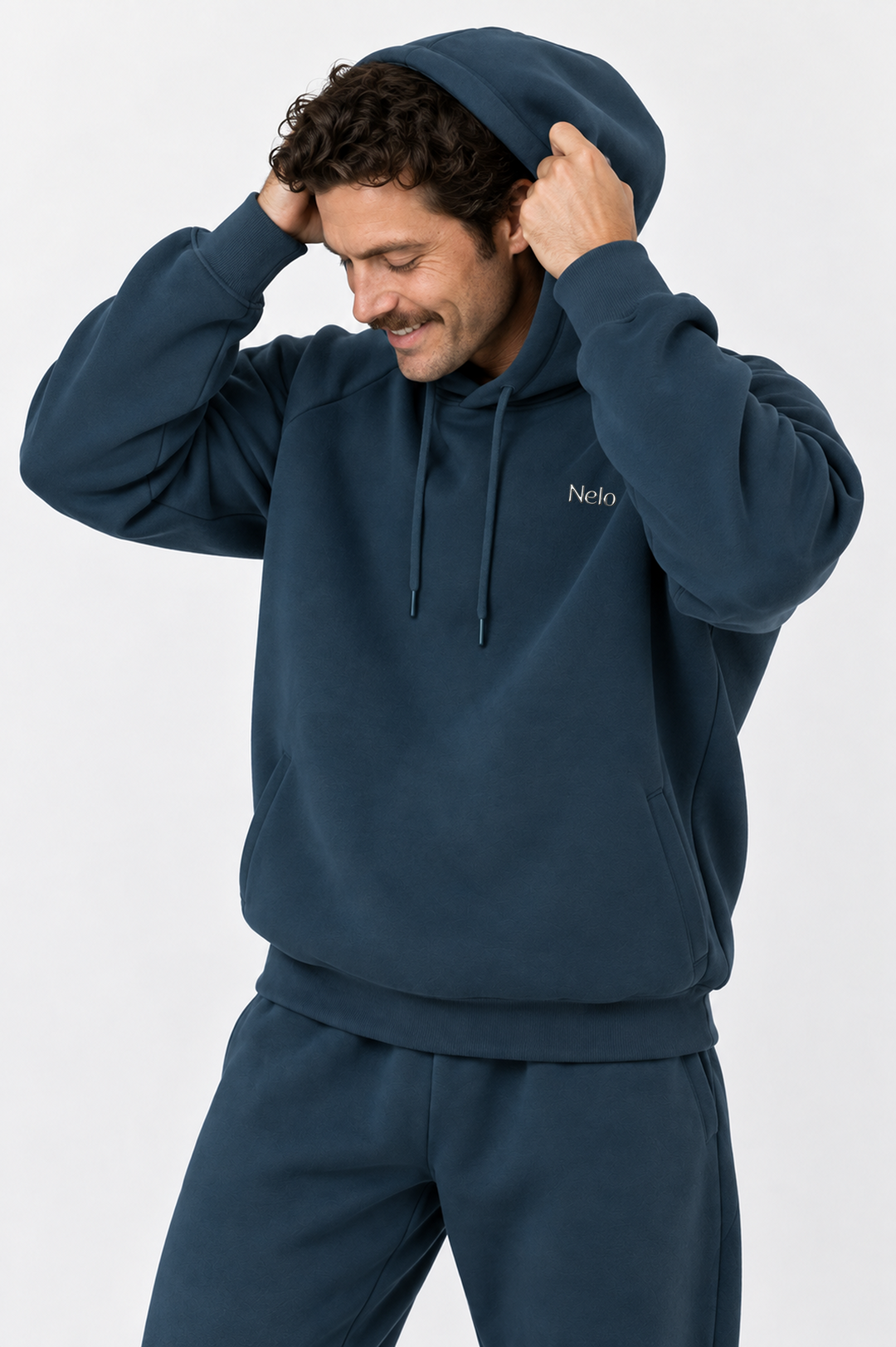 Midocean Navy men hoodie front 