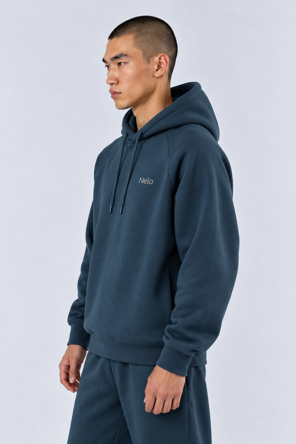 Midocean Navy men hoodie side 