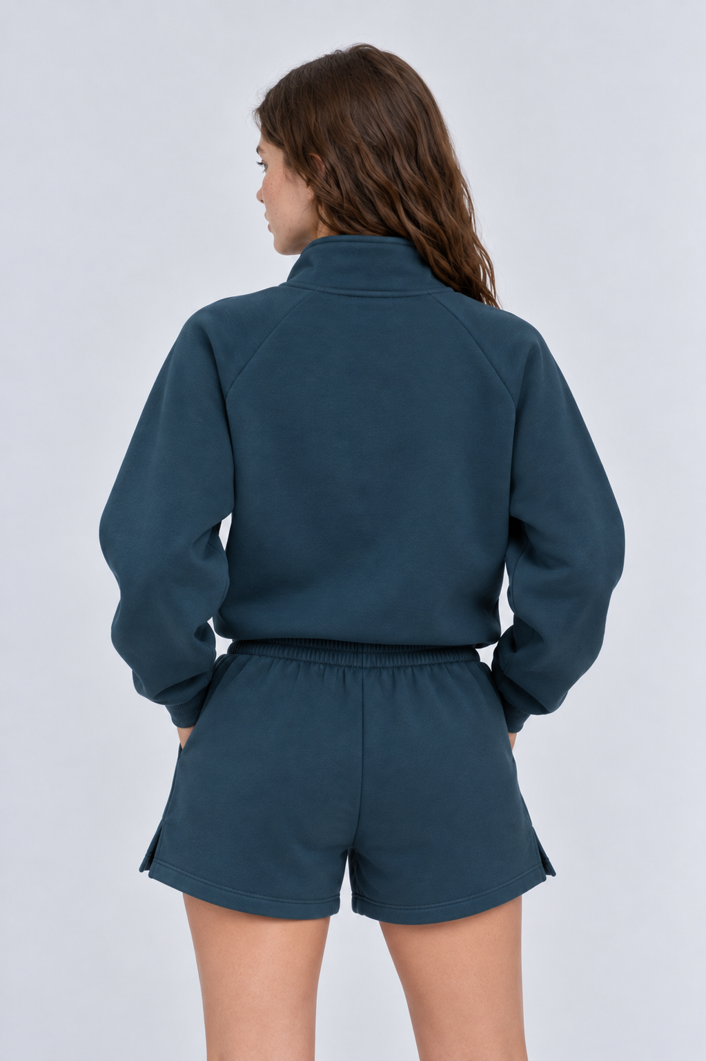 Midocean Navy women hoodie back 