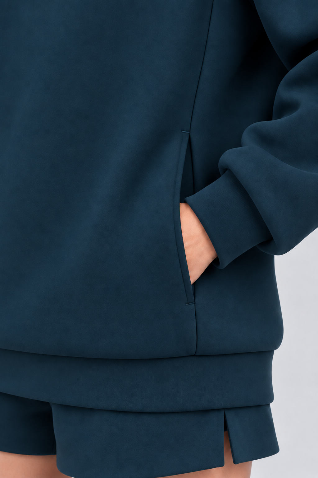 Midocean Navy women hoodie front 