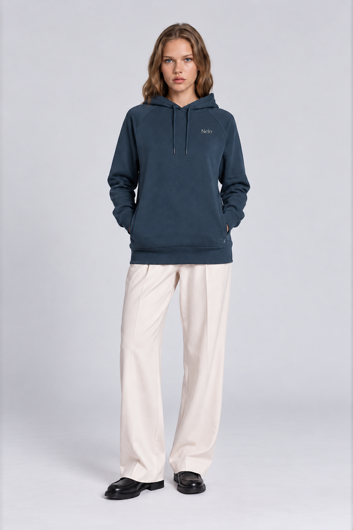 Midocean Navy women hoodie front 