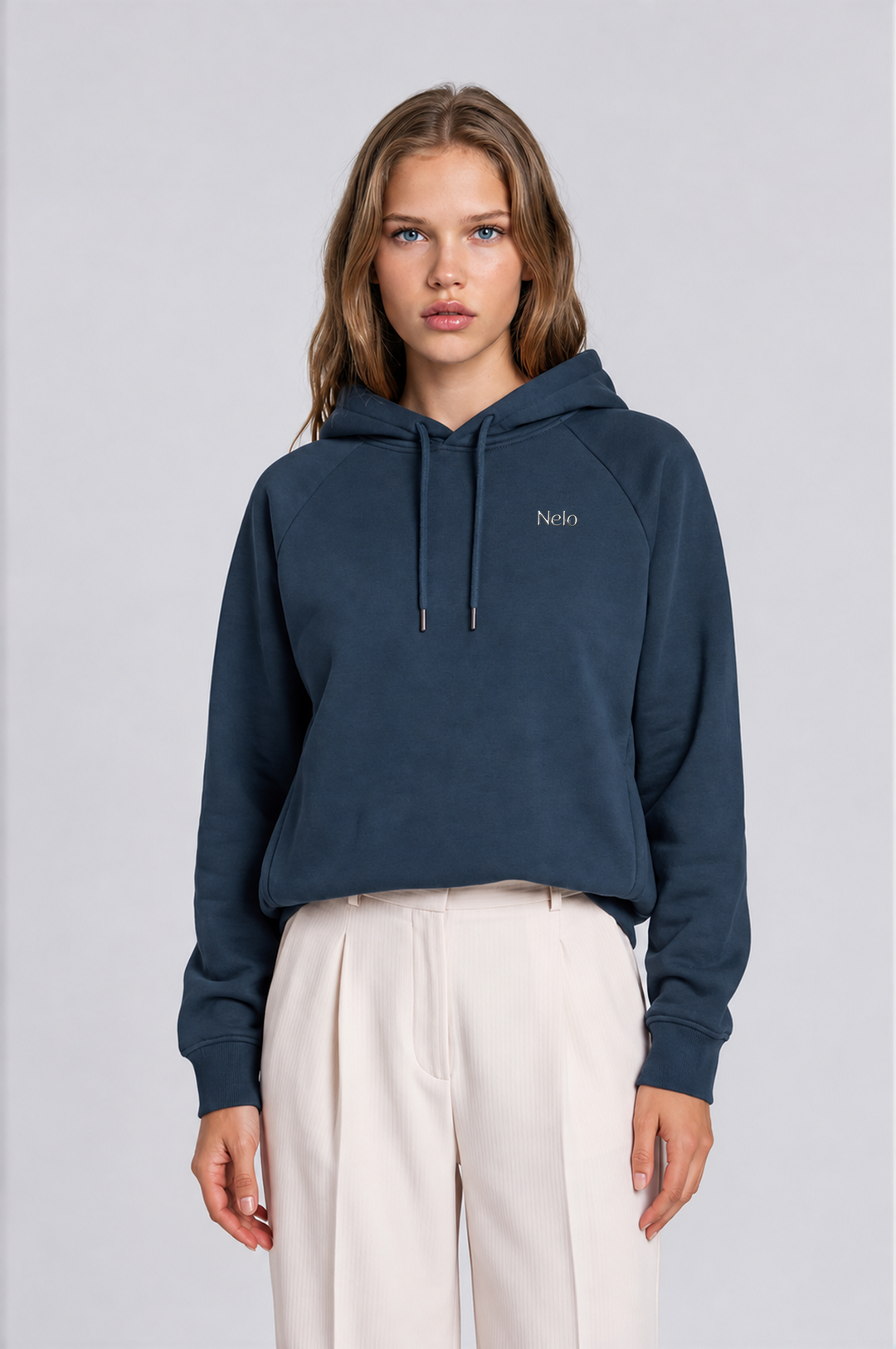Midocean Navy women hoodie front 