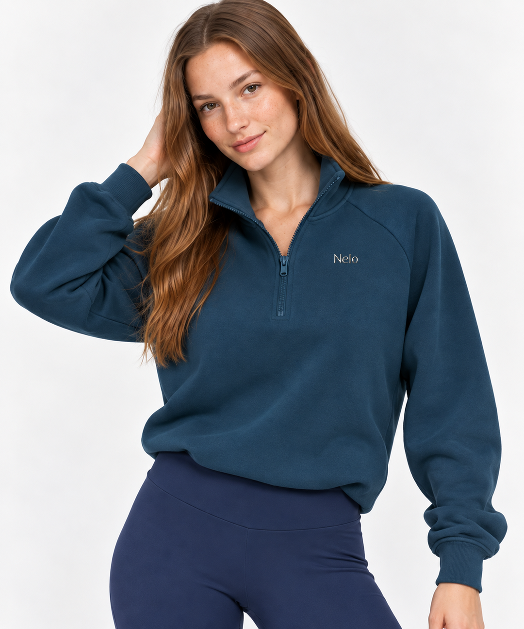 Midocean Navy women sweatshirt bundle front 